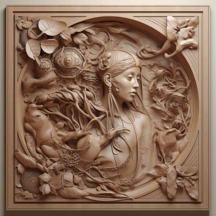 نموذج ثلاثي الأبعاد لآلة CNC 3D Art 